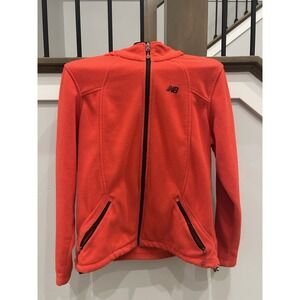 ew Balance Women's Full-Zip Microfleece Jacket - Red‎ - Medium - Mock Neck